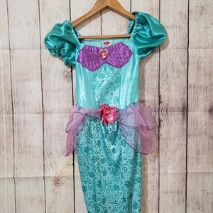 Disney Ariel mermaid dress size 8-10  with shoes
